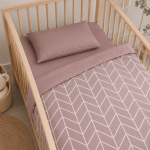 Βρεφικά Σεντόνια Κούνιας ΣΕΤ Alpis Dusty Rose