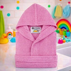 Mπουρνούζι Παιδικό με κουκούλα σε 10 μοναδικά χρώματα από 100% βαμβάκι.