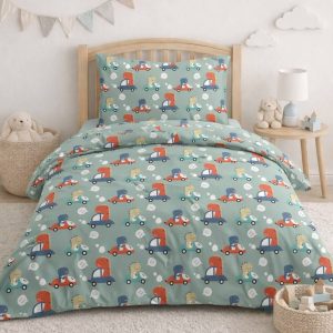 Το σετ περιλαμβάνει δύο σεντόνια διάστασης 170x260cm και μία μαξιλαροθήκη 52x72cm Σετ τριών τεμαχίων παιδικά σεντόνια με χαρούμενες αποχρώσεις και σχέδια με όμορφες παραστάσεις, που θα αναδείξουν το παιδικό δωμάτιο και θα δώσουν χαρά σε όλους τους μικρούς μας φίλους.