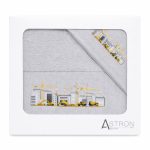 Σετ παιδικές πετσέτες 2 τεμαχίων σε κουτί 100% βαμβάκι, βάρους 500gr/m2. Το σετ περιλαμβάνει μια πετσέτα χεριών και μια πετσέτα μπάνιου.