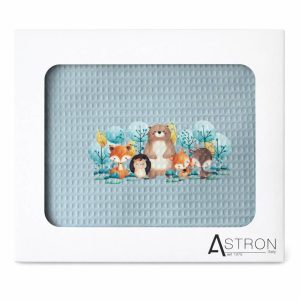 Βρεφική κουβέρτα κούνιας πικέ με πολύ απαλά νήματα, διάστασης 110x140cm, βάρους 280gr/m.2.